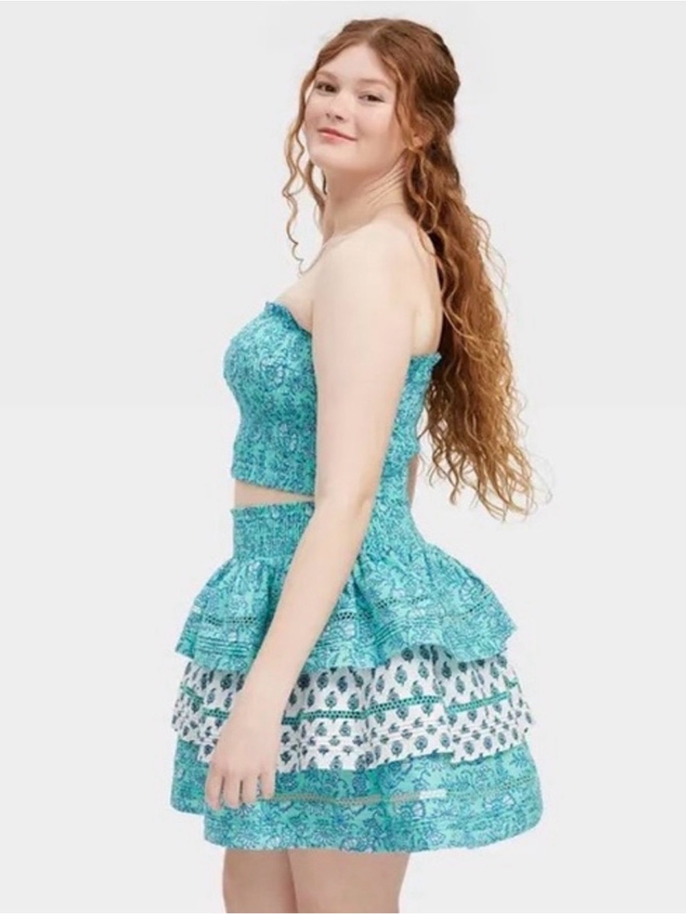 Roller Rabbit x Target smocked tank and skirt set, size M